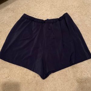 Navy blue swim shorts/bottoms with lining